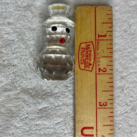 Timeless Treasures Snowman Figurine Cut Crystal Ornament Christmas Holiday Decor - Picture 8 of 11
